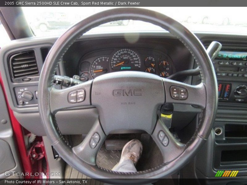 Sport Red Metallic / Dark Pewter 2005 GMC Sierra 2500HD SLE Crew Cab