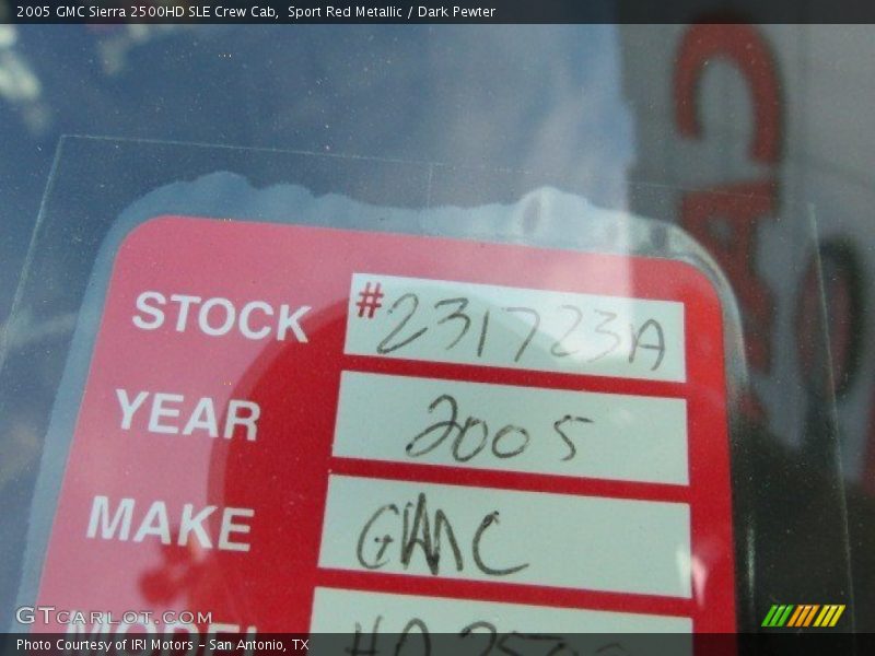 Sport Red Metallic / Dark Pewter 2005 GMC Sierra 2500HD SLE Crew Cab