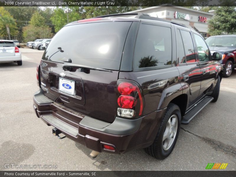 Dark Cherry Metallic / Light Gray 2008 Chevrolet TrailBlazer LS