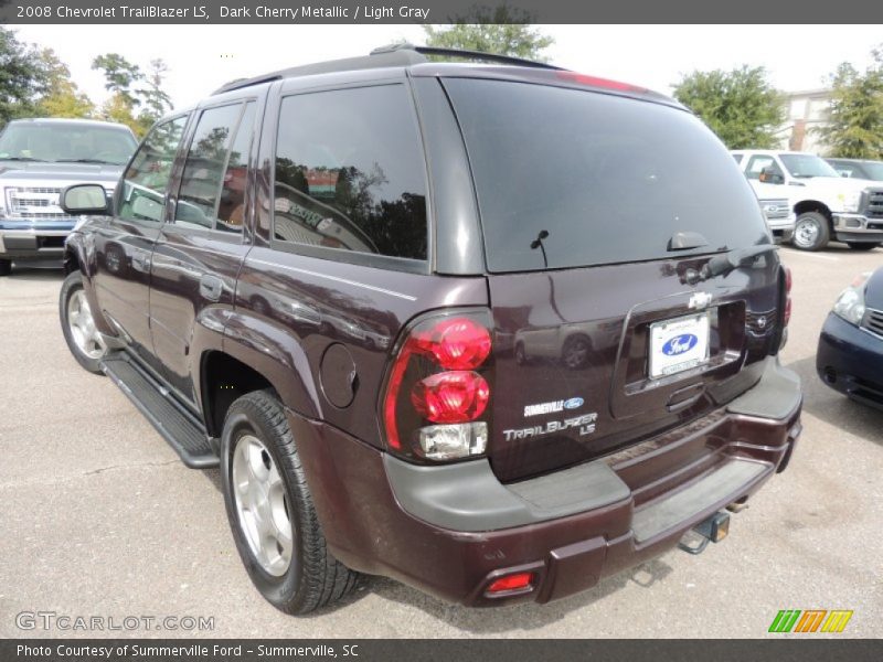 Dark Cherry Metallic / Light Gray 2008 Chevrolet TrailBlazer LS