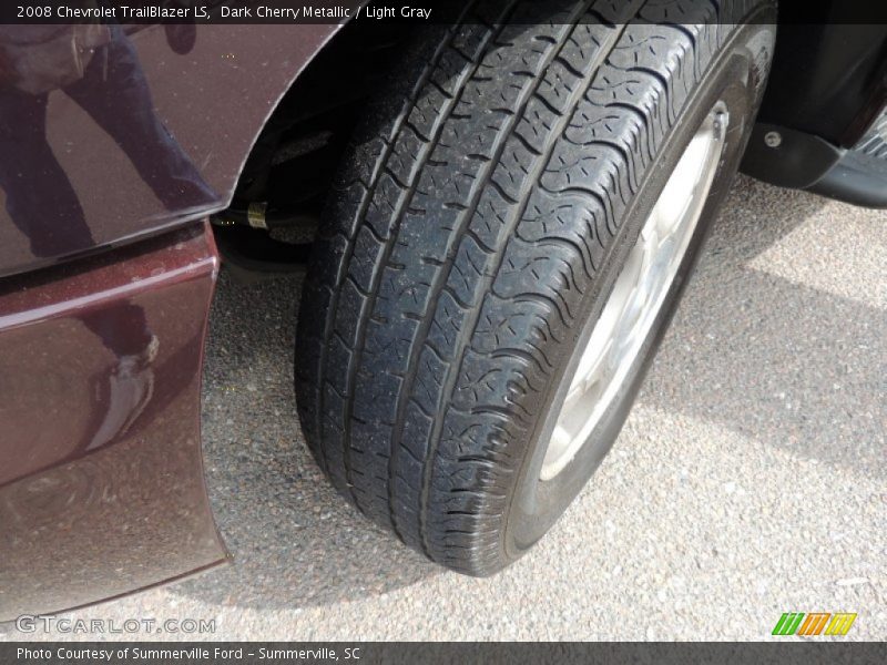 Dark Cherry Metallic / Light Gray 2008 Chevrolet TrailBlazer LS