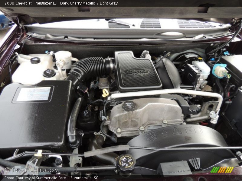 Dark Cherry Metallic / Light Gray 2008 Chevrolet TrailBlazer LS
