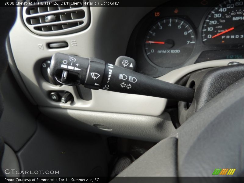 Dark Cherry Metallic / Light Gray 2008 Chevrolet TrailBlazer LS