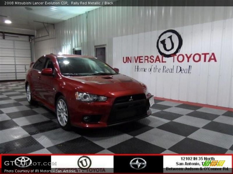 Rally Red Metallic / Black 2008 Mitsubishi Lancer Evolution GSR