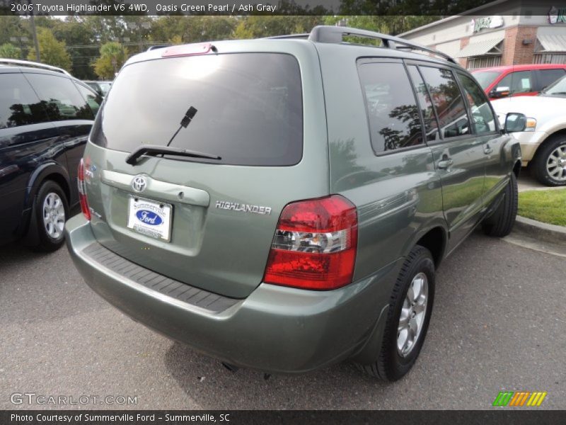 Oasis Green Pearl / Ash Gray 2006 Toyota Highlander V6 4WD