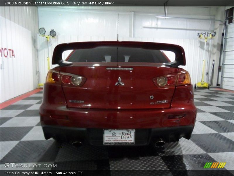 Rally Red Metallic / Black 2008 Mitsubishi Lancer Evolution GSR