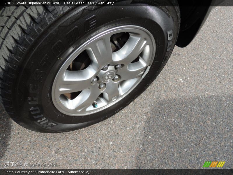 Oasis Green Pearl / Ash Gray 2006 Toyota Highlander V6 4WD