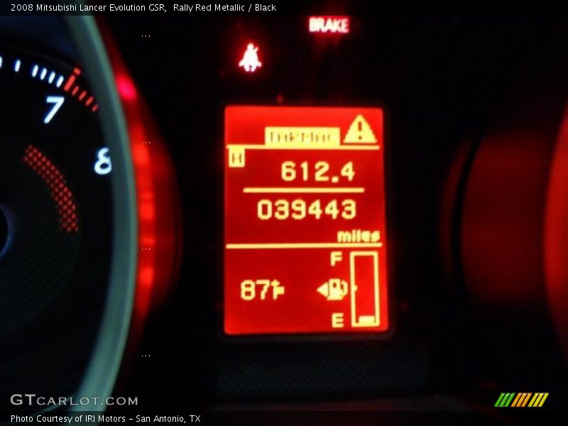 Rally Red Metallic / Black 2008 Mitsubishi Lancer Evolution GSR