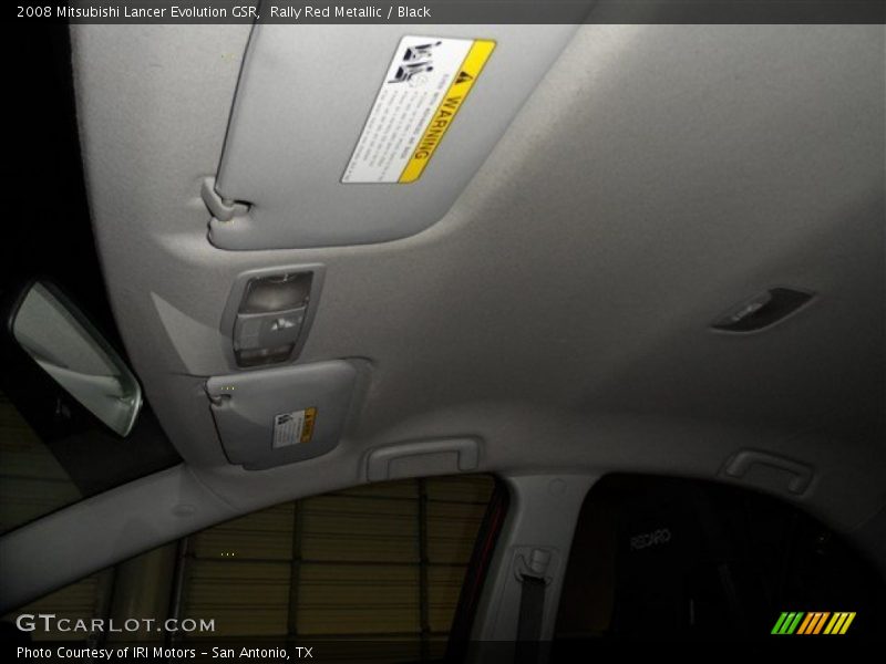 Rally Red Metallic / Black 2008 Mitsubishi Lancer Evolution GSR