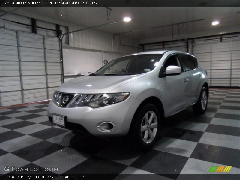 Brilliant Silver Metallic / Black 2009 Nissan Murano S