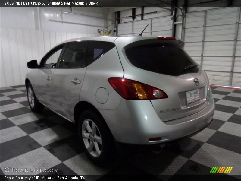 Brilliant Silver Metallic / Black 2009 Nissan Murano S