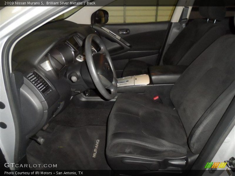 Brilliant Silver Metallic / Black 2009 Nissan Murano S