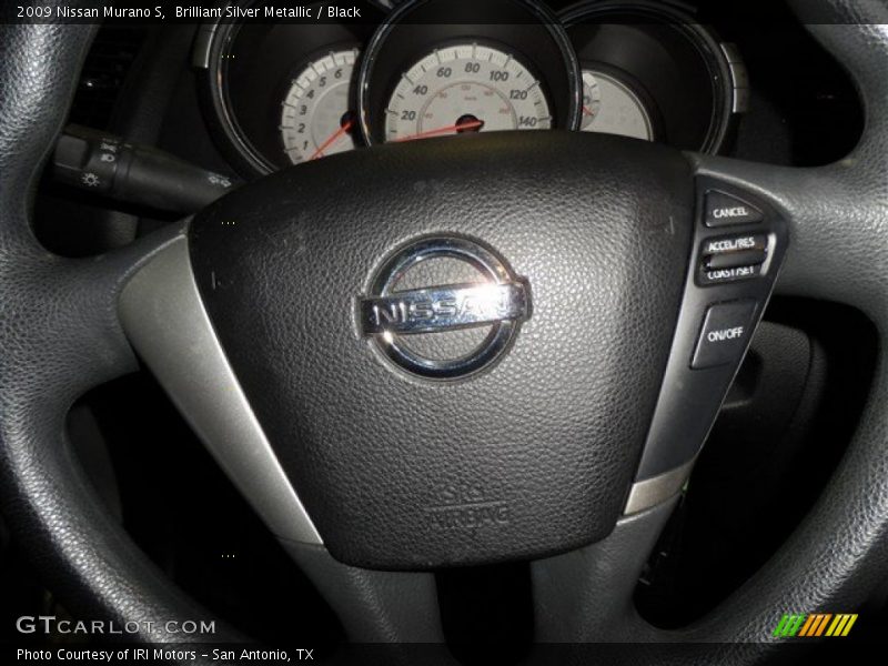 Brilliant Silver Metallic / Black 2009 Nissan Murano S