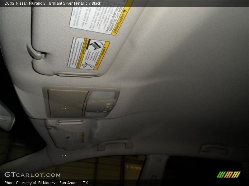 Brilliant Silver Metallic / Black 2009 Nissan Murano S