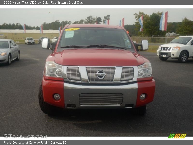 Red Brawn / Steel Gray 2006 Nissan Titan SE Crew Cab