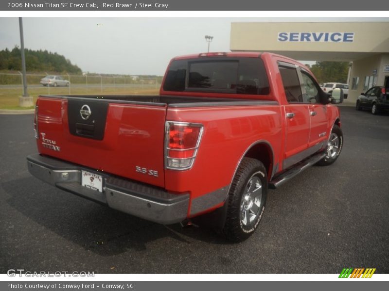 Red Brawn / Steel Gray 2006 Nissan Titan SE Crew Cab