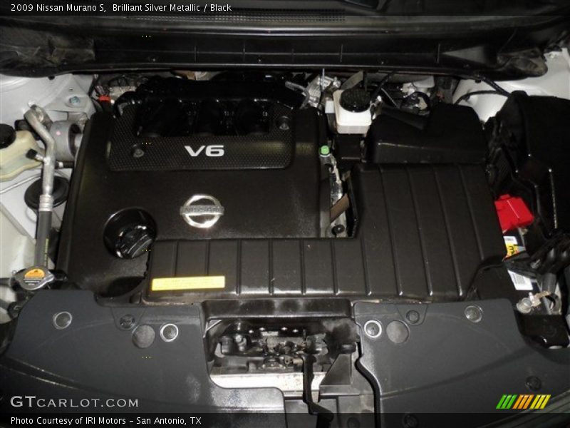 Brilliant Silver Metallic / Black 2009 Nissan Murano S