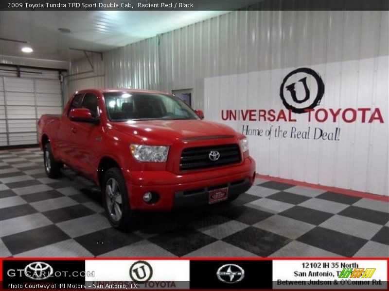 Radiant Red / Black 2009 Toyota Tundra TRD Sport Double Cab