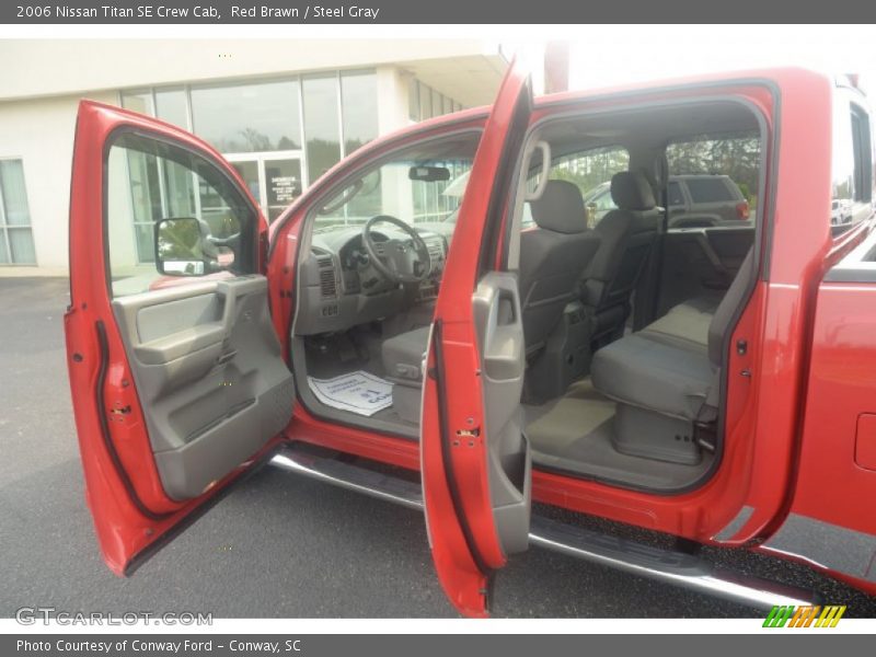 Red Brawn / Steel Gray 2006 Nissan Titan SE Crew Cab