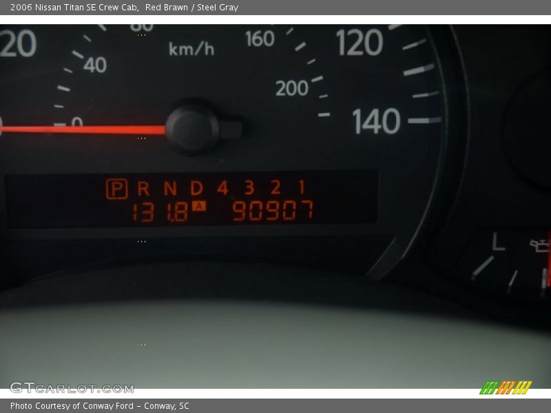 Red Brawn / Steel Gray 2006 Nissan Titan SE Crew Cab