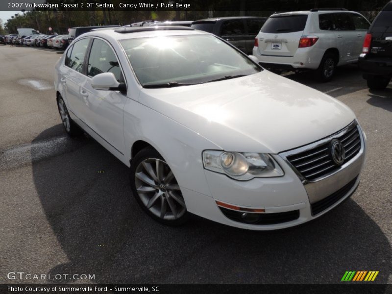 Candy White / Pure Beige 2007 Volkswagen Passat 2.0T Sedan