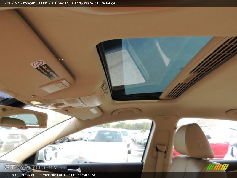Candy White / Pure Beige 2007 Volkswagen Passat 2.0T Sedan