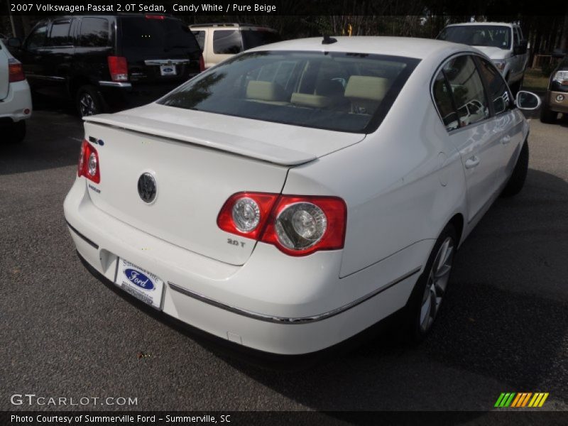 Candy White / Pure Beige 2007 Volkswagen Passat 2.0T Sedan