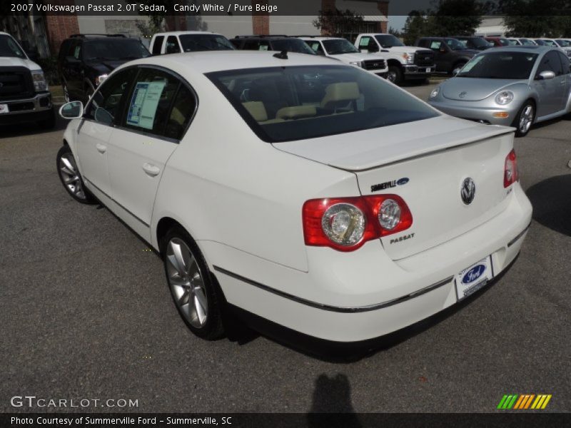 Candy White / Pure Beige 2007 Volkswagen Passat 2.0T Sedan