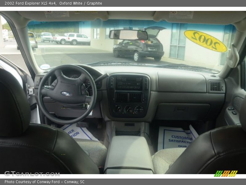 Oxford White / Graphite 2002 Ford Explorer XLS 4x4