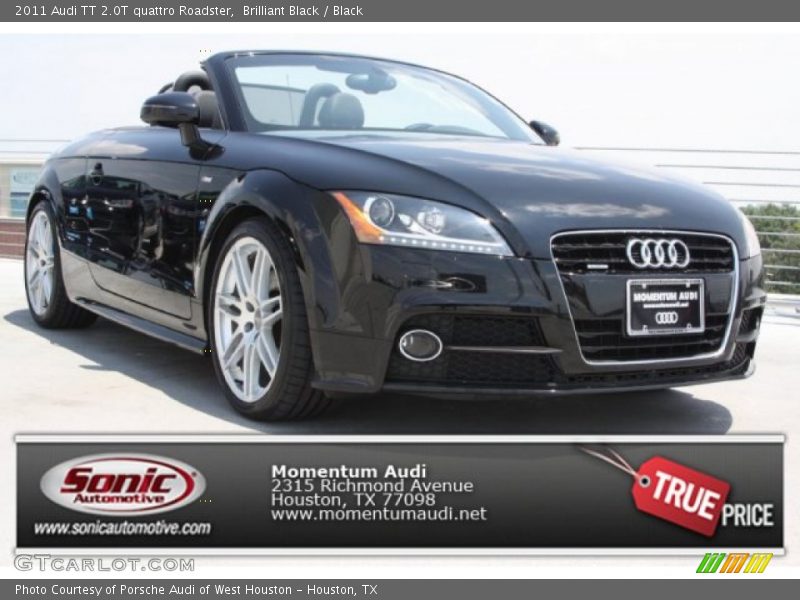 Brilliant Black / Black 2011 Audi TT 2.0T quattro Roadster