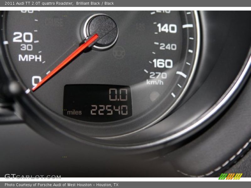Brilliant Black / Black 2011 Audi TT 2.0T quattro Roadster