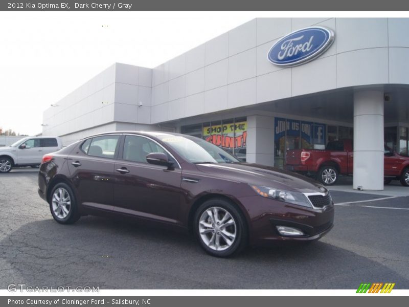 Dark Cherry / Gray 2012 Kia Optima EX