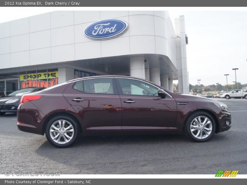 Dark Cherry / Gray 2012 Kia Optima EX