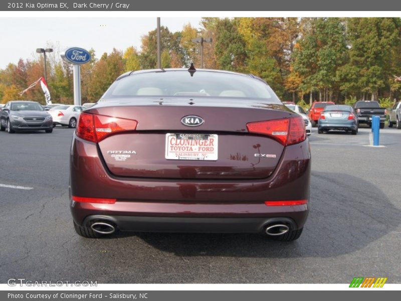 Dark Cherry / Gray 2012 Kia Optima EX