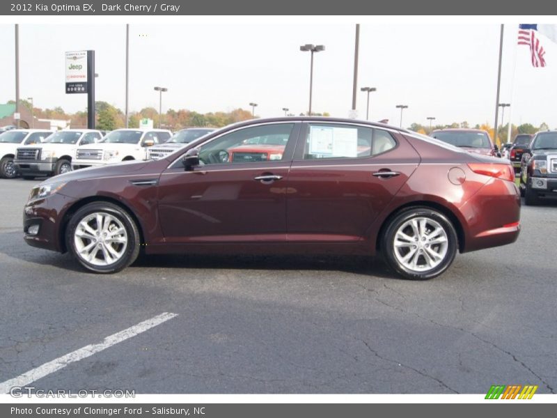 Dark Cherry / Gray 2012 Kia Optima EX