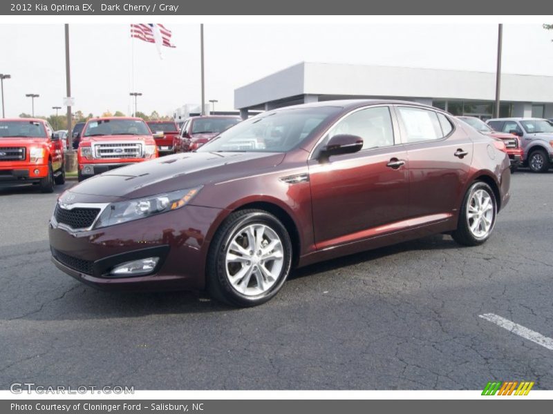 Dark Cherry / Gray 2012 Kia Optima EX