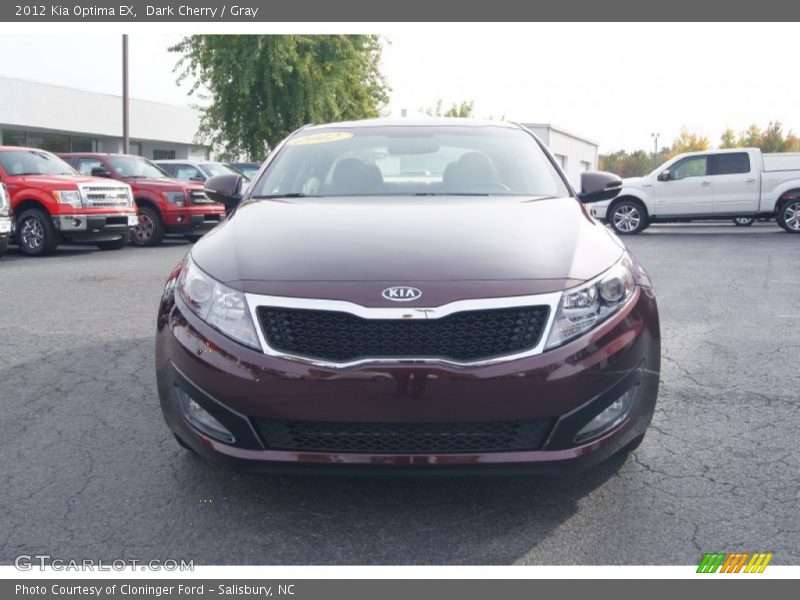 Dark Cherry / Gray 2012 Kia Optima EX