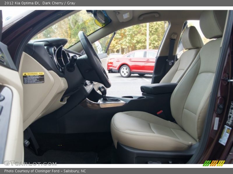 Dark Cherry / Gray 2012 Kia Optima EX