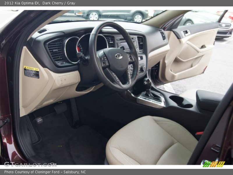 Dark Cherry / Gray 2012 Kia Optima EX