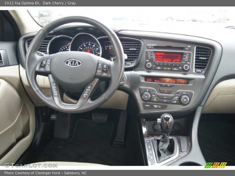 Dark Cherry / Gray 2012 Kia Optima EX
