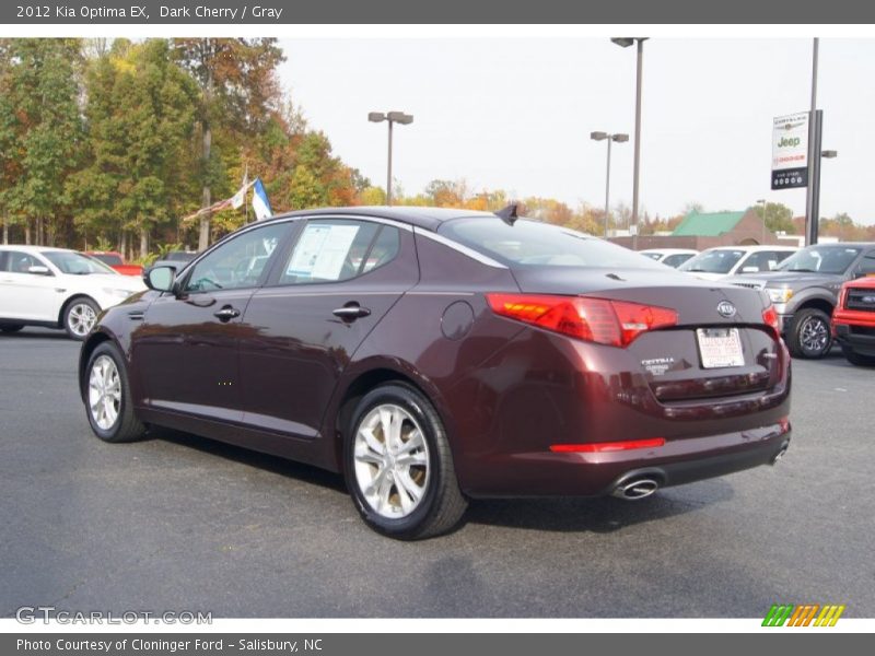 Dark Cherry / Gray 2012 Kia Optima EX