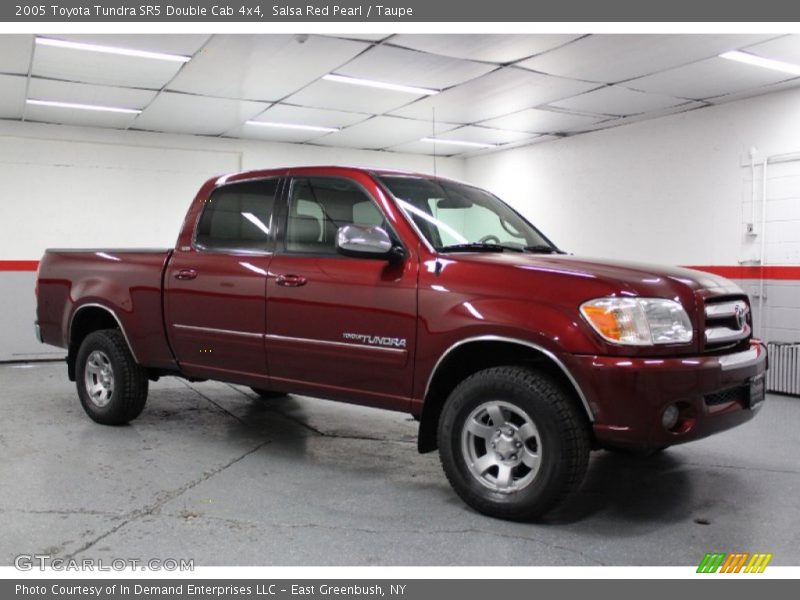 Salsa Red Pearl / Taupe 2005 Toyota Tundra SR5 Double Cab 4x4