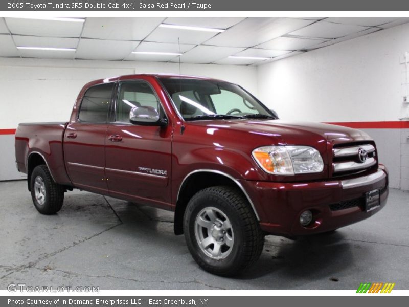 Salsa Red Pearl / Taupe 2005 Toyota Tundra SR5 Double Cab 4x4