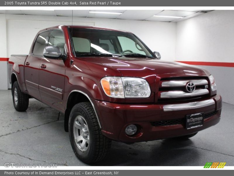 Salsa Red Pearl / Taupe 2005 Toyota Tundra SR5 Double Cab 4x4