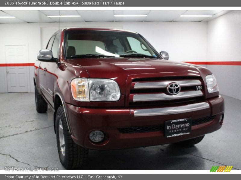 Salsa Red Pearl / Taupe 2005 Toyota Tundra SR5 Double Cab 4x4