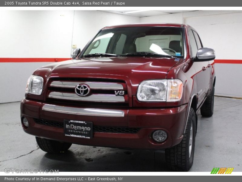 Salsa Red Pearl / Taupe 2005 Toyota Tundra SR5 Double Cab 4x4