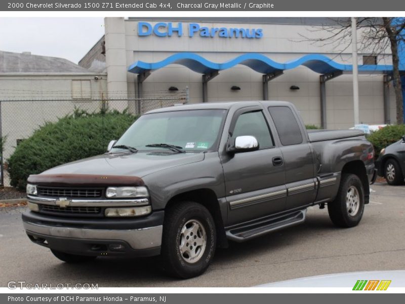 Charcoal Gray Metallic / Graphite 2000 Chevrolet Silverado 1500 Z71 Extended Cab 4x4