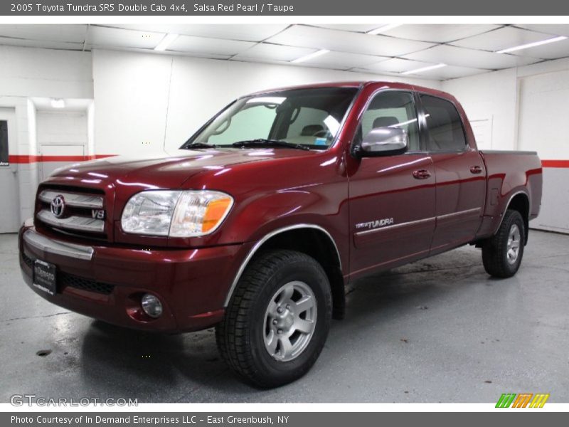 Salsa Red Pearl / Taupe 2005 Toyota Tundra SR5 Double Cab 4x4