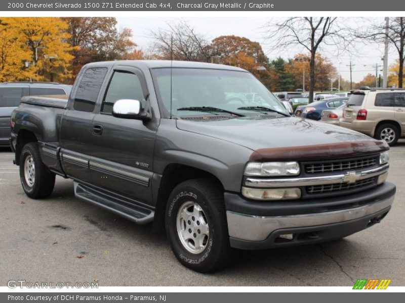 Charcoal Gray Metallic / Graphite 2000 Chevrolet Silverado 1500 Z71 Extended Cab 4x4