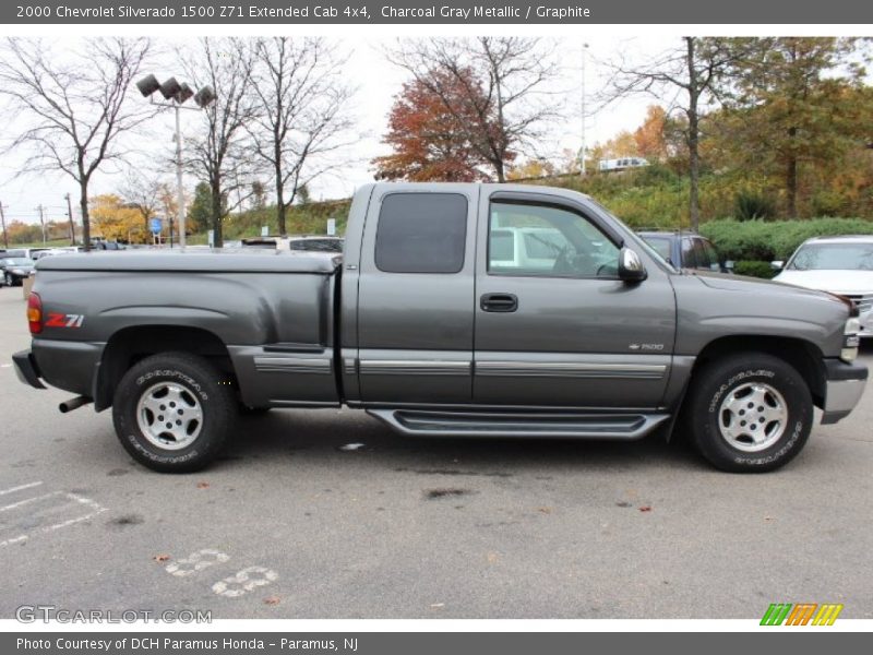 Charcoal Gray Metallic / Graphite 2000 Chevrolet Silverado 1500 Z71 Extended Cab 4x4